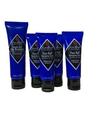 Jack Black 1 Double Duty Face Moisturizer 30ml & 4 Face Buff Scrub 14ml